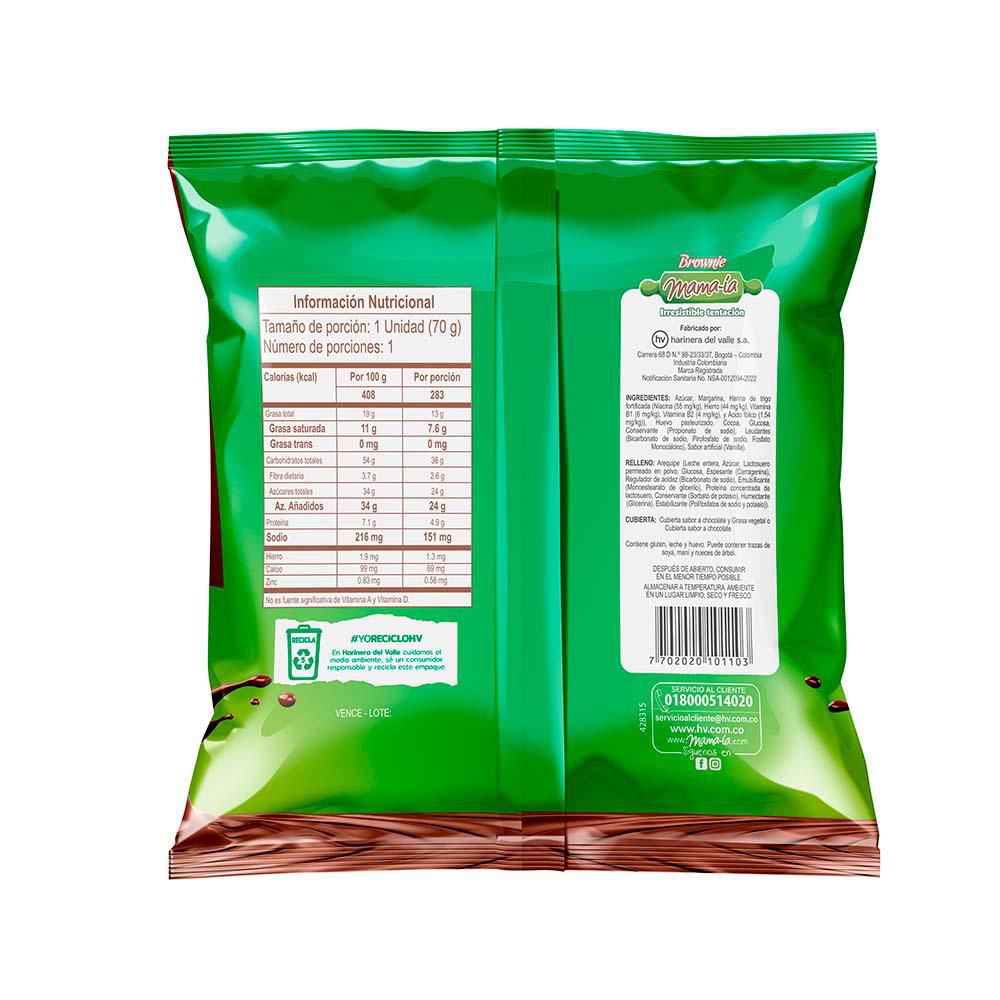 Brownie MAMAIA arequipe (70  gr) img #3