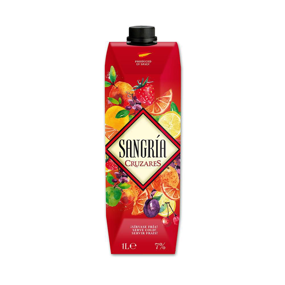 Sangría CRUZARES MARCA EXCLUSIVA sabor afrutado (1000  ml) img #1