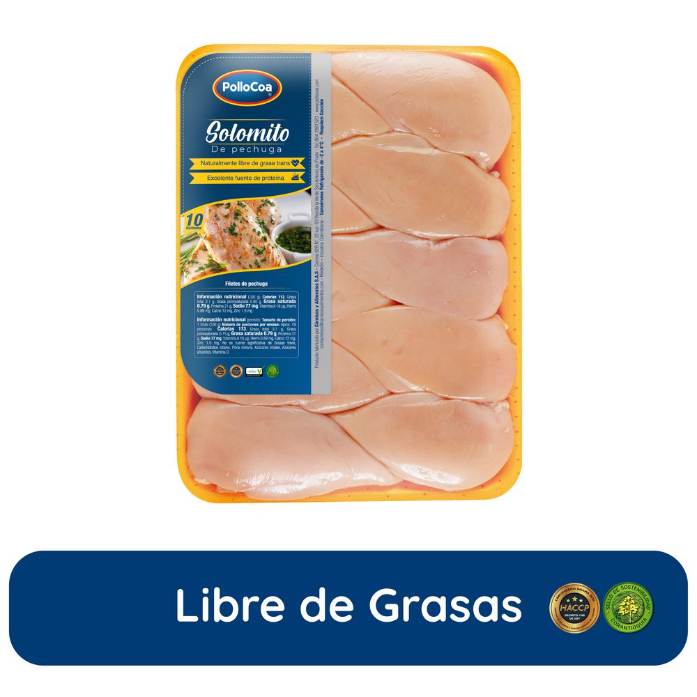 Solomito de pechuga POLLOCOA refrigerado img #1