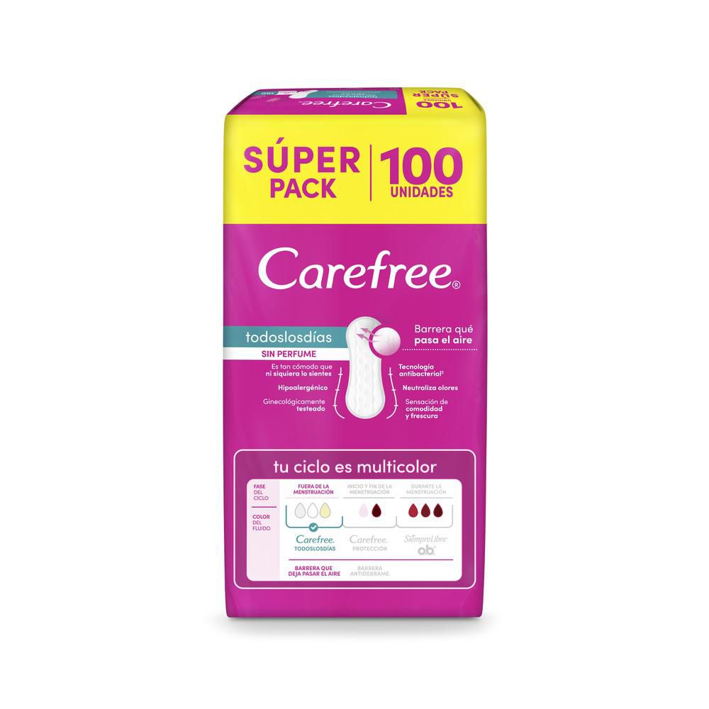 Protectores CAREFREE todos los días (100  und) img #7