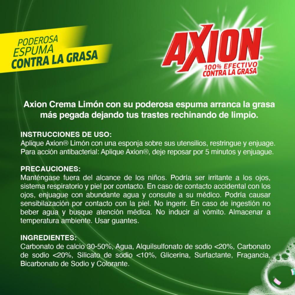 Lavaplatos en crema AXION limón (850  gr) img #5