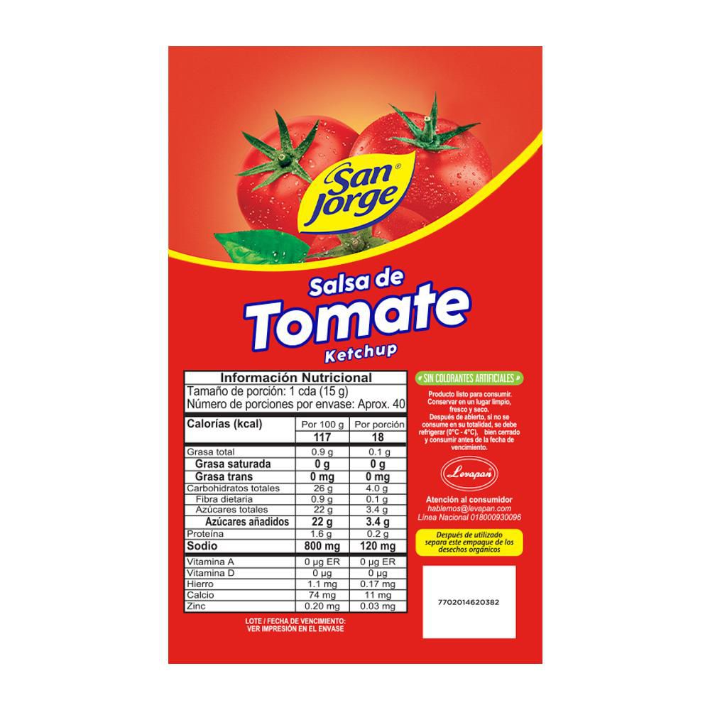 Salsa de tomate SAN JORGE doy pack (600  gr) img #2