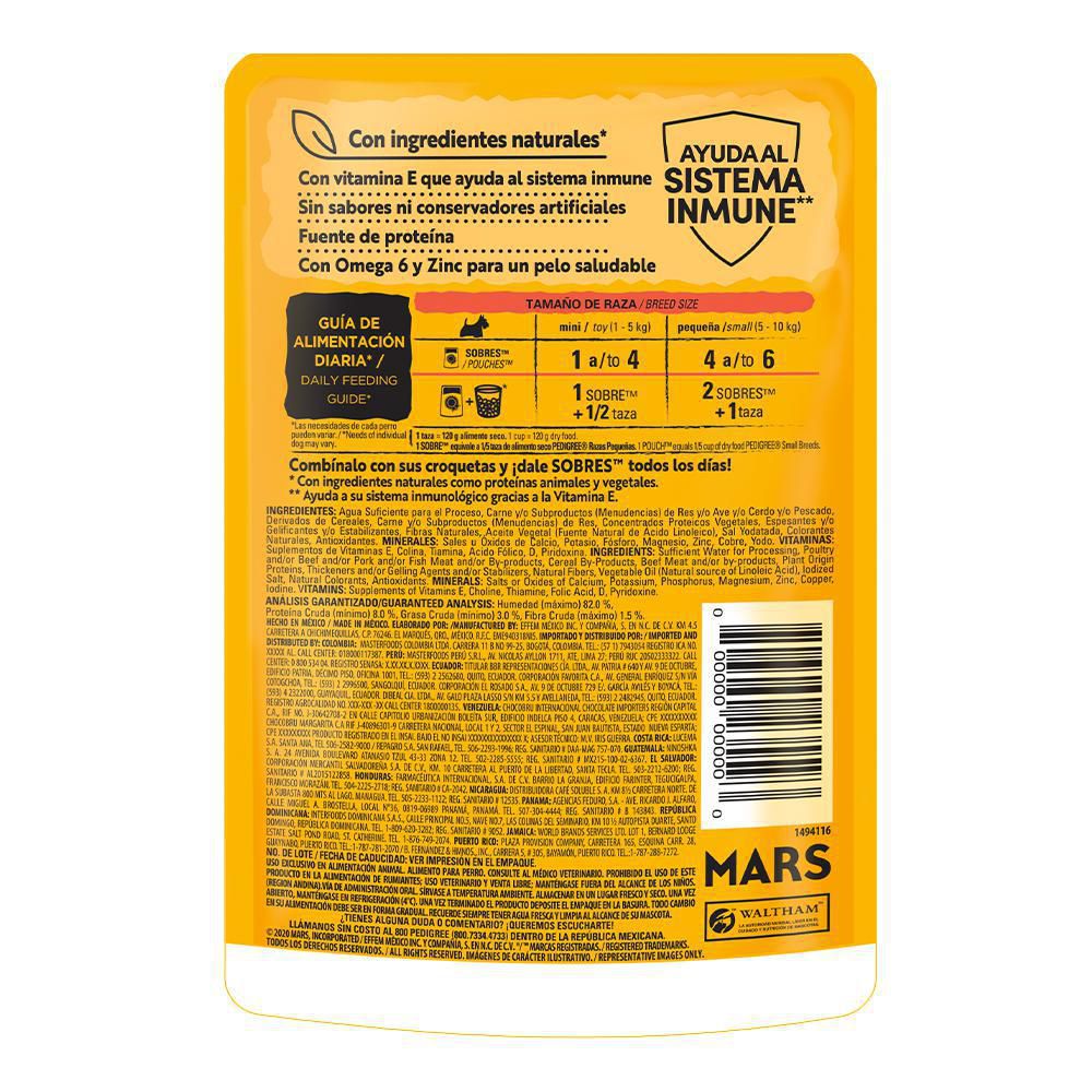 Comida para perros PEDIGREE adultos filetes (100  gr) img #2