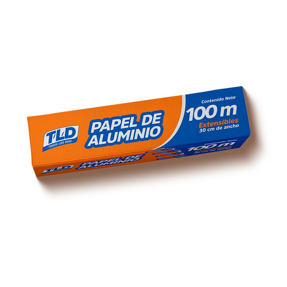 Papel aluminio T/L/D TODOS LOS DIAS en caja x100 mts img #1