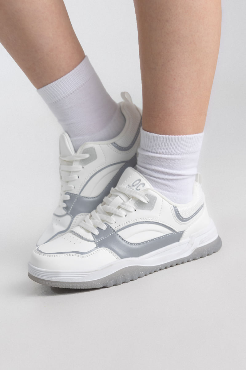 Tenis casuales para niña Blanco 31