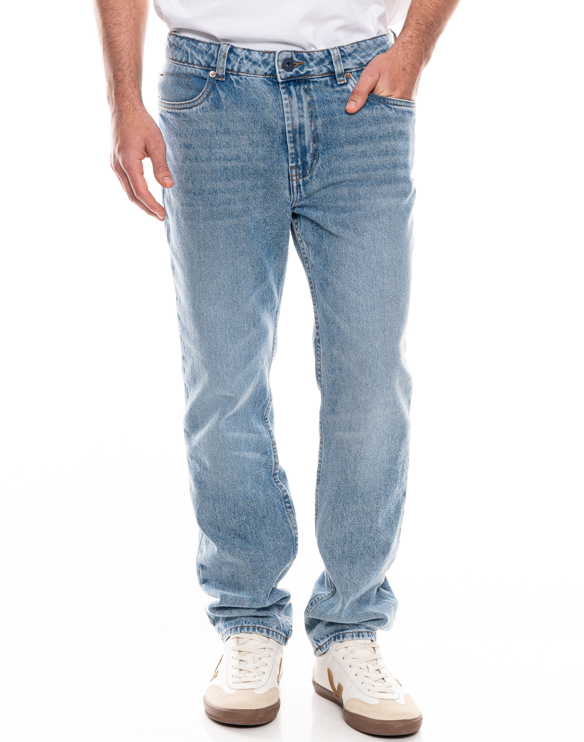 Jeans Regular Fit Tono Medio Azul 36