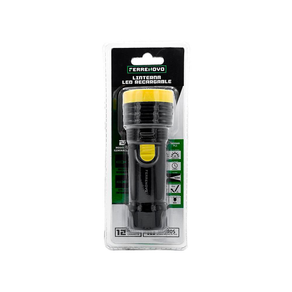Linterna Recargable Led 40M  FERRENOVO FN25500