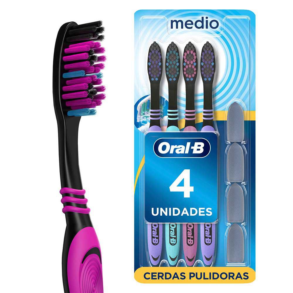 Cepillo de dientes ORALB Complete Black Medio (4  und)