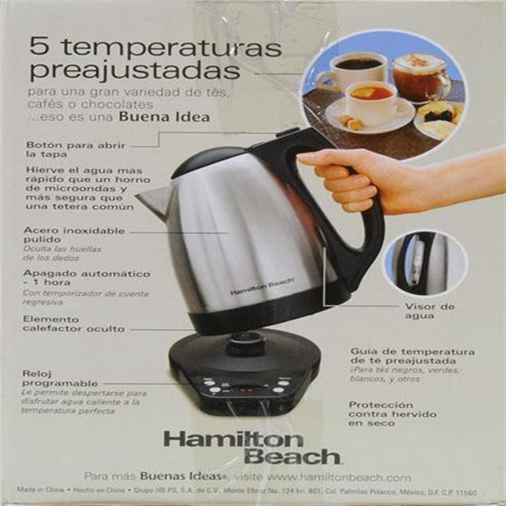 Hervidora Electrica Hamilton Beach Programable Acero Exito Exito Com