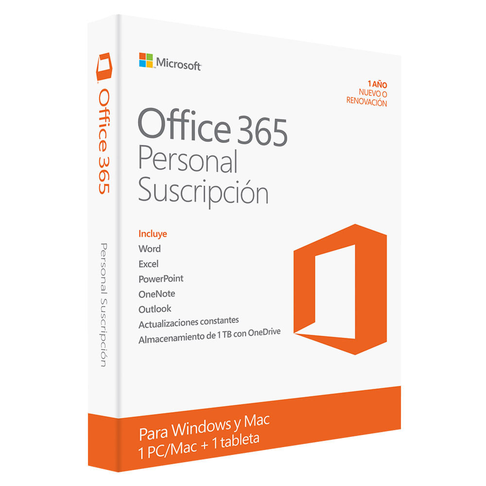 Office 365 Personal Suscripción 1 usuario 1 año | Éxito 