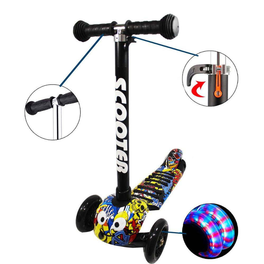 Monopatin scooter para niño moderna con luces led modelo 2021 GENERICO
