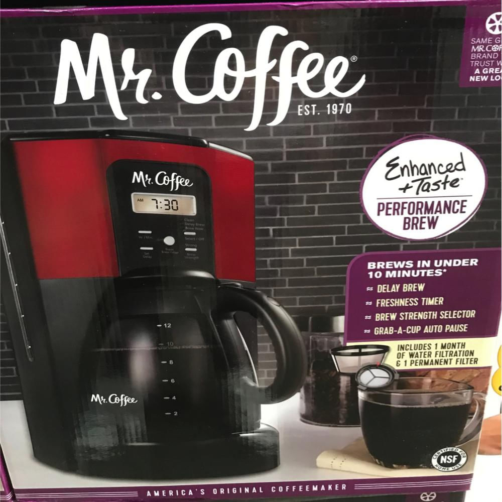 Cafetera Electrica Mr. Coffee 12 Rojo | Éxito exito.com