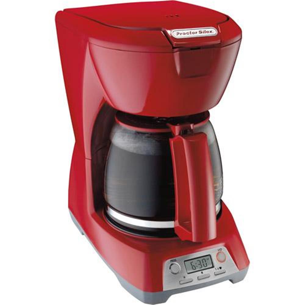 Cafetera Hamilton Beach programable de 12 tazas rojo | Éxito