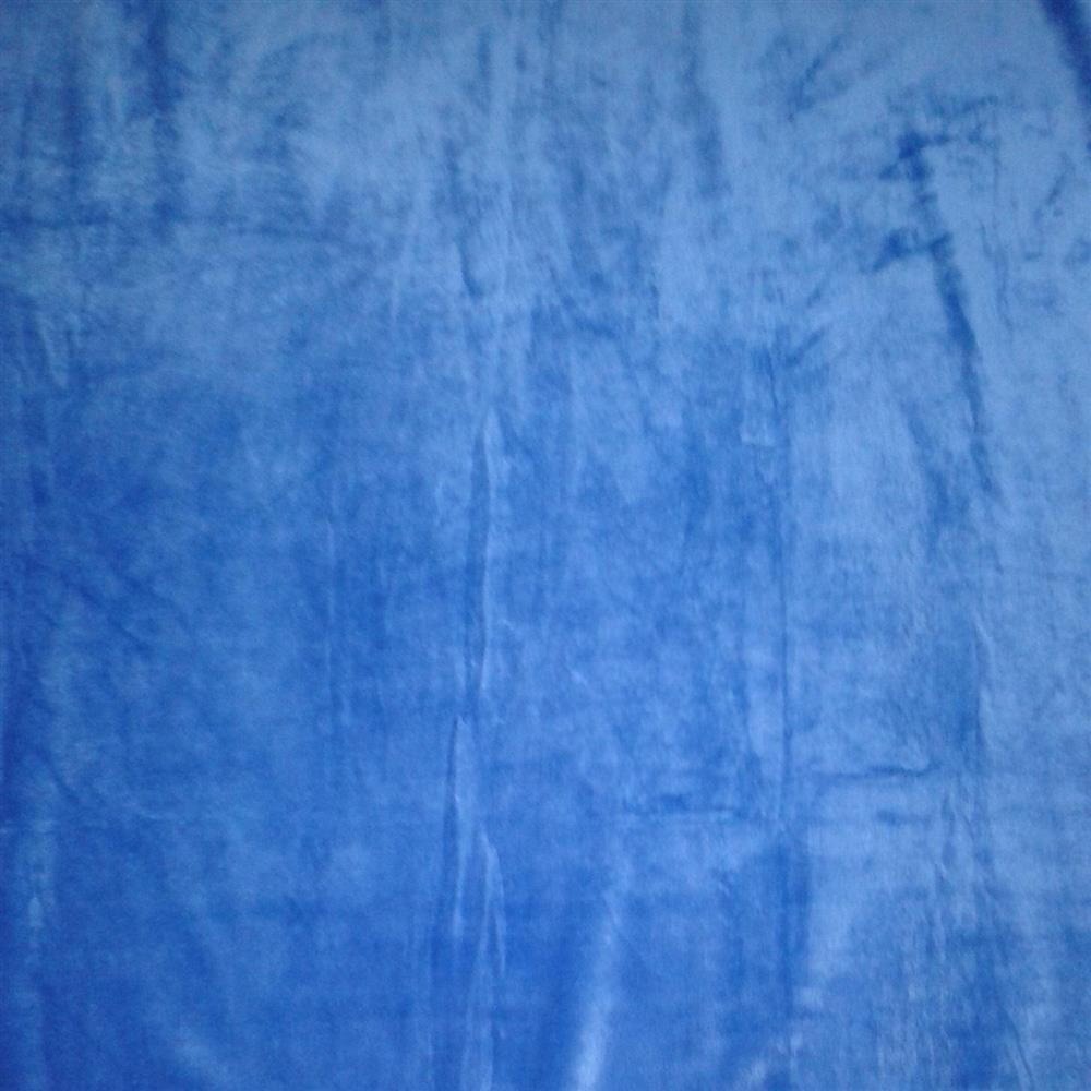 Cobija Manta Frazada Piel Ángel Térmica Unicolor Azul Rey img #3
