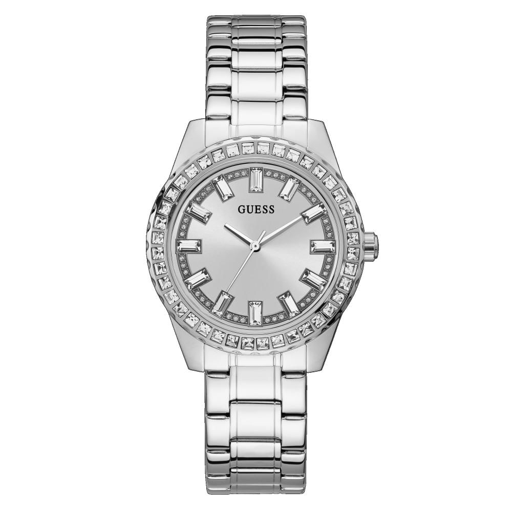 Reloj guess plateado online mujer