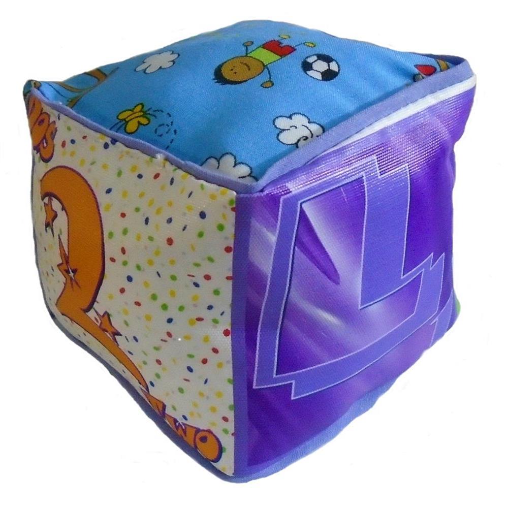 Cubo Dado Lúdico y Didáctico De Tela Para Bebé Letra L ...