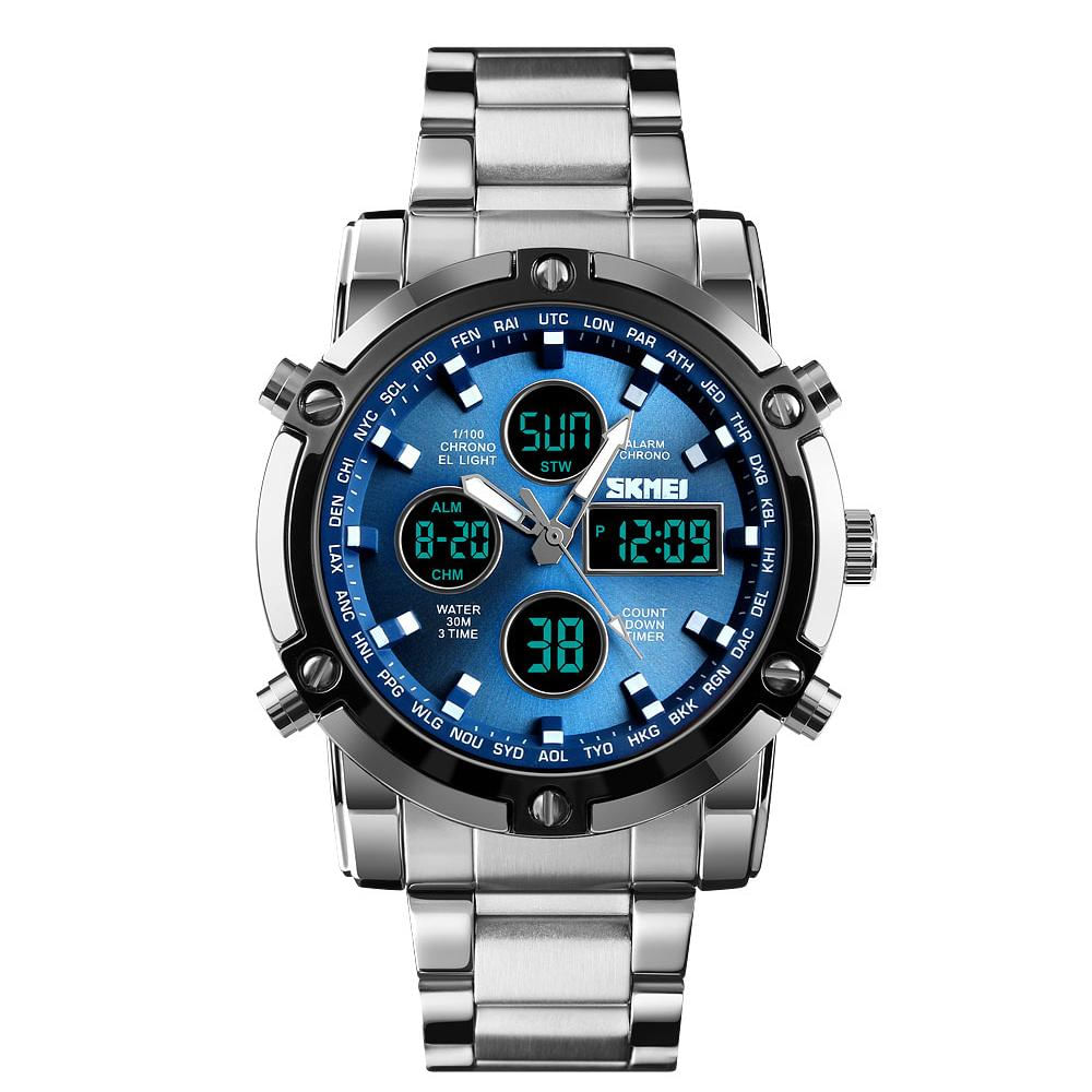 skmei dual time el luminous