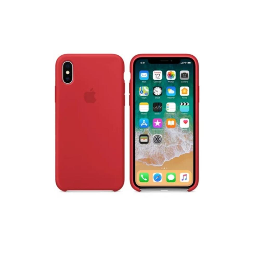 Forro Estuche Protector Silicone Case Iphone Xr Rojo