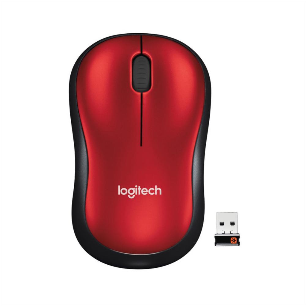 Mouse Inalambrico Logitech M185 - Rojo img #2