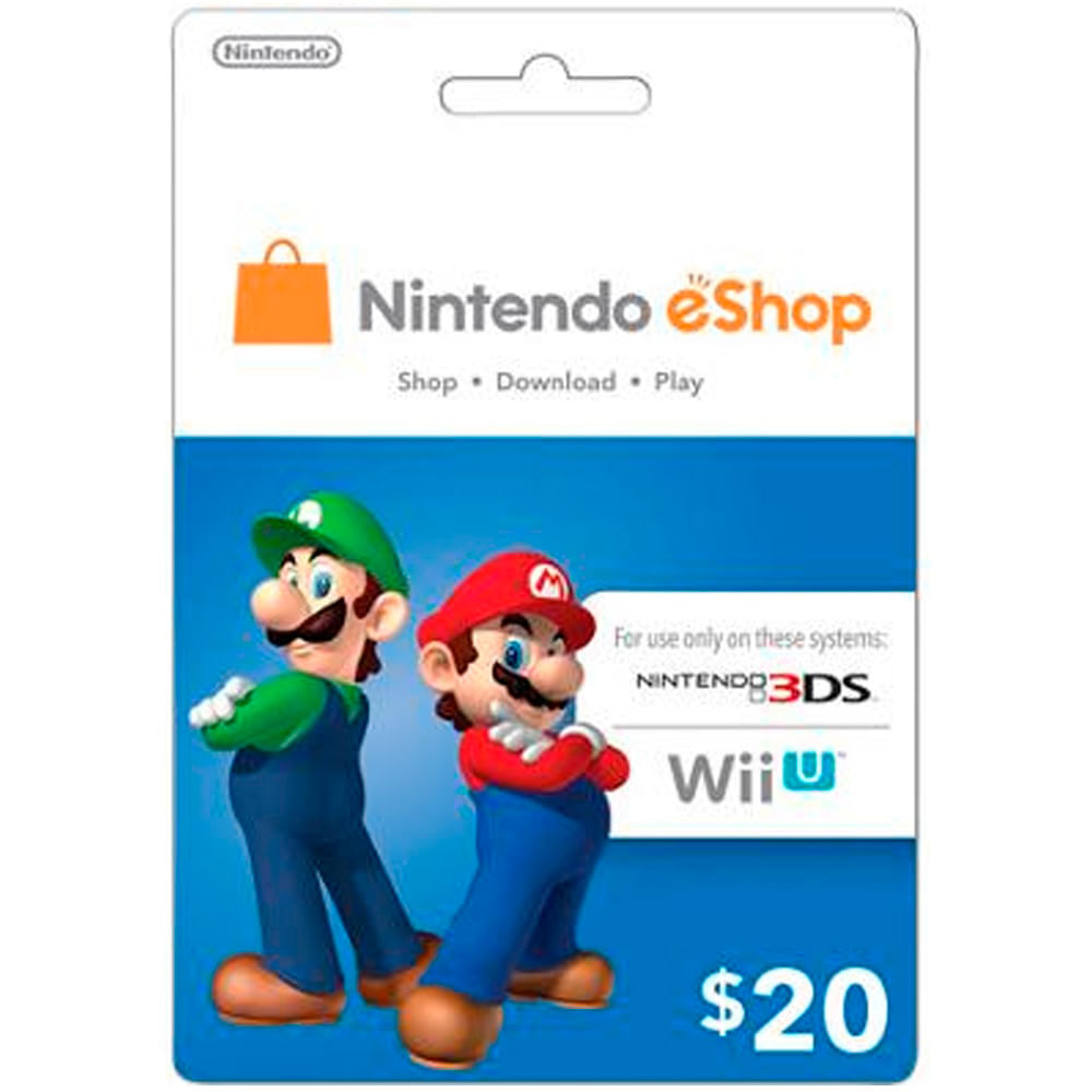 Tarjeta Nintendo Eshop $20