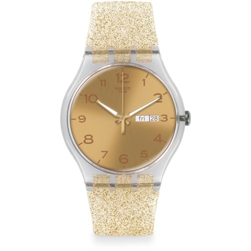 Reloj Swatch dorado de dama