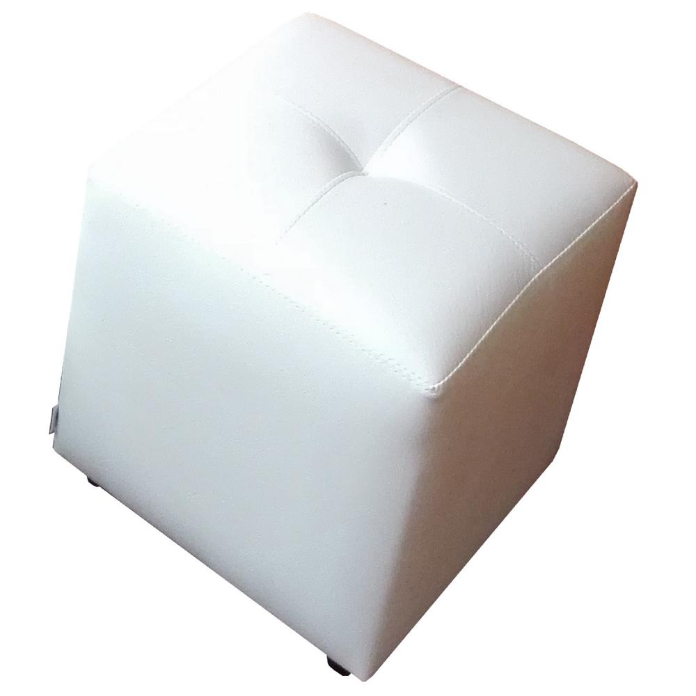 Puff Cubo 40x40x42 Blanco