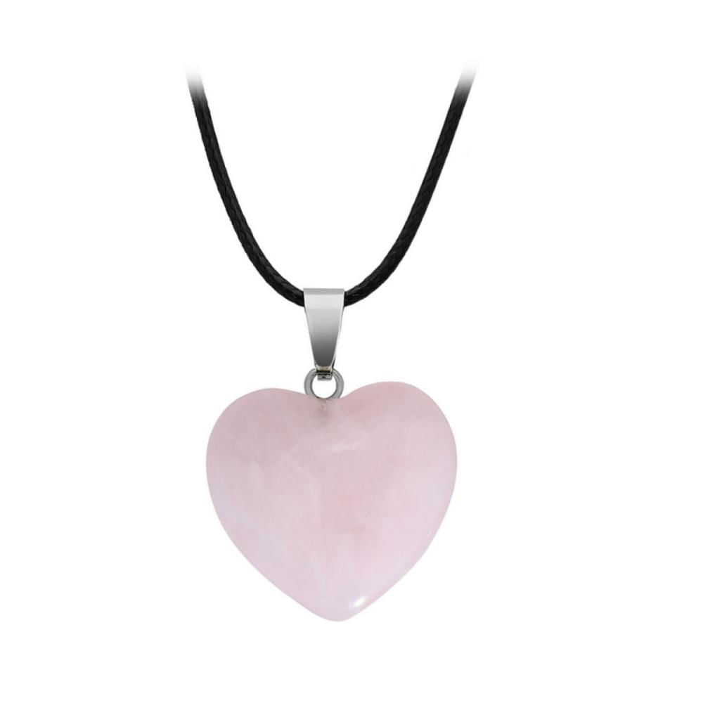 exito.com | Collar Corazón Cuarzo Rosa