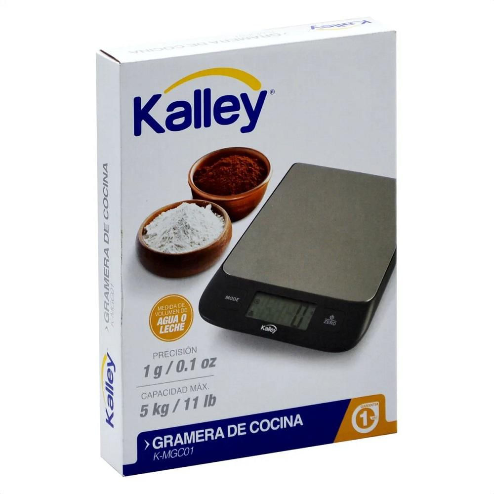 Gramera Para Cocina Kalley 5Kg/11Lb Plateado