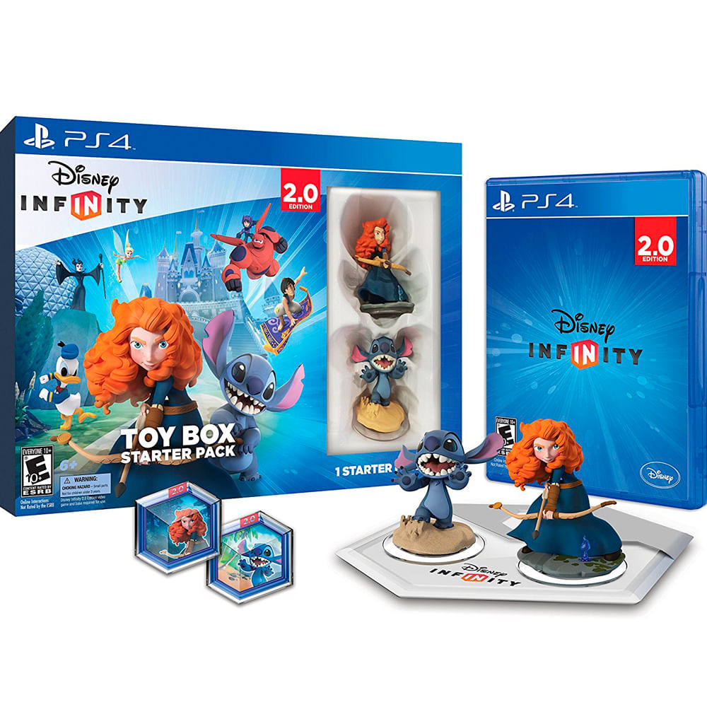 Disney Infinity 20 Toy Box Starter Pack Stitch Merida Ps4 Éxito 8067