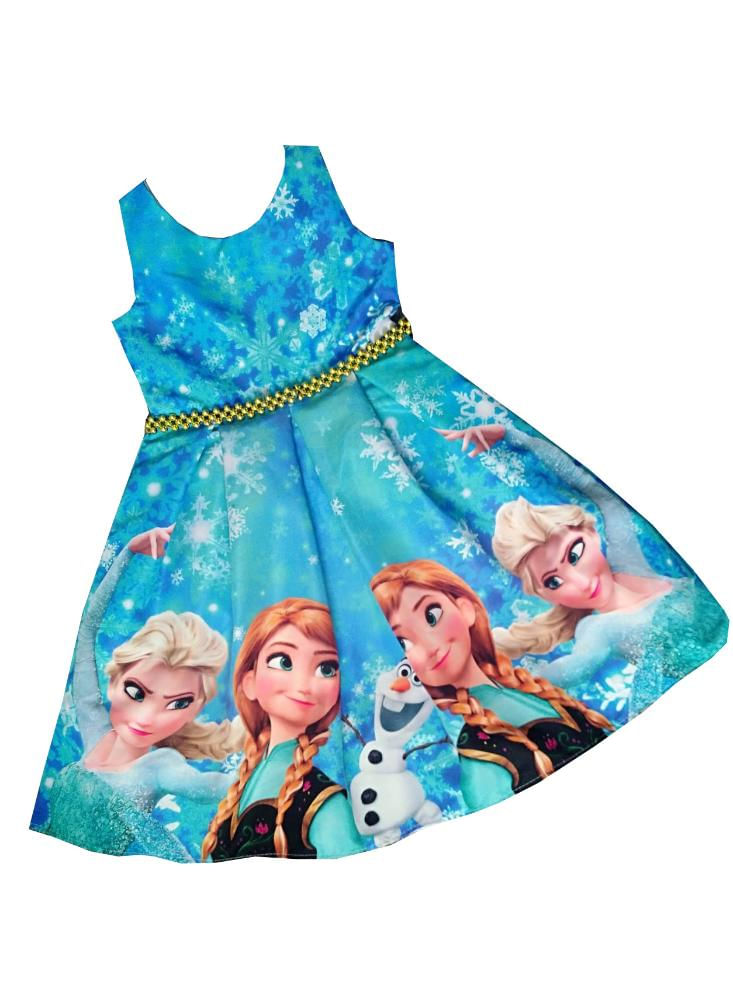 Vestido Para Niña Frozen 2076 Azul | Éxito 