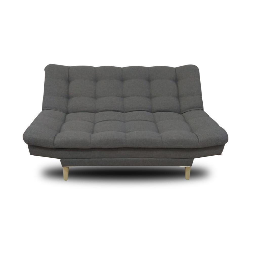 Sofá Cama Reclinable Muebleo En Tela Microfibra Gris | Éxito - exito.com