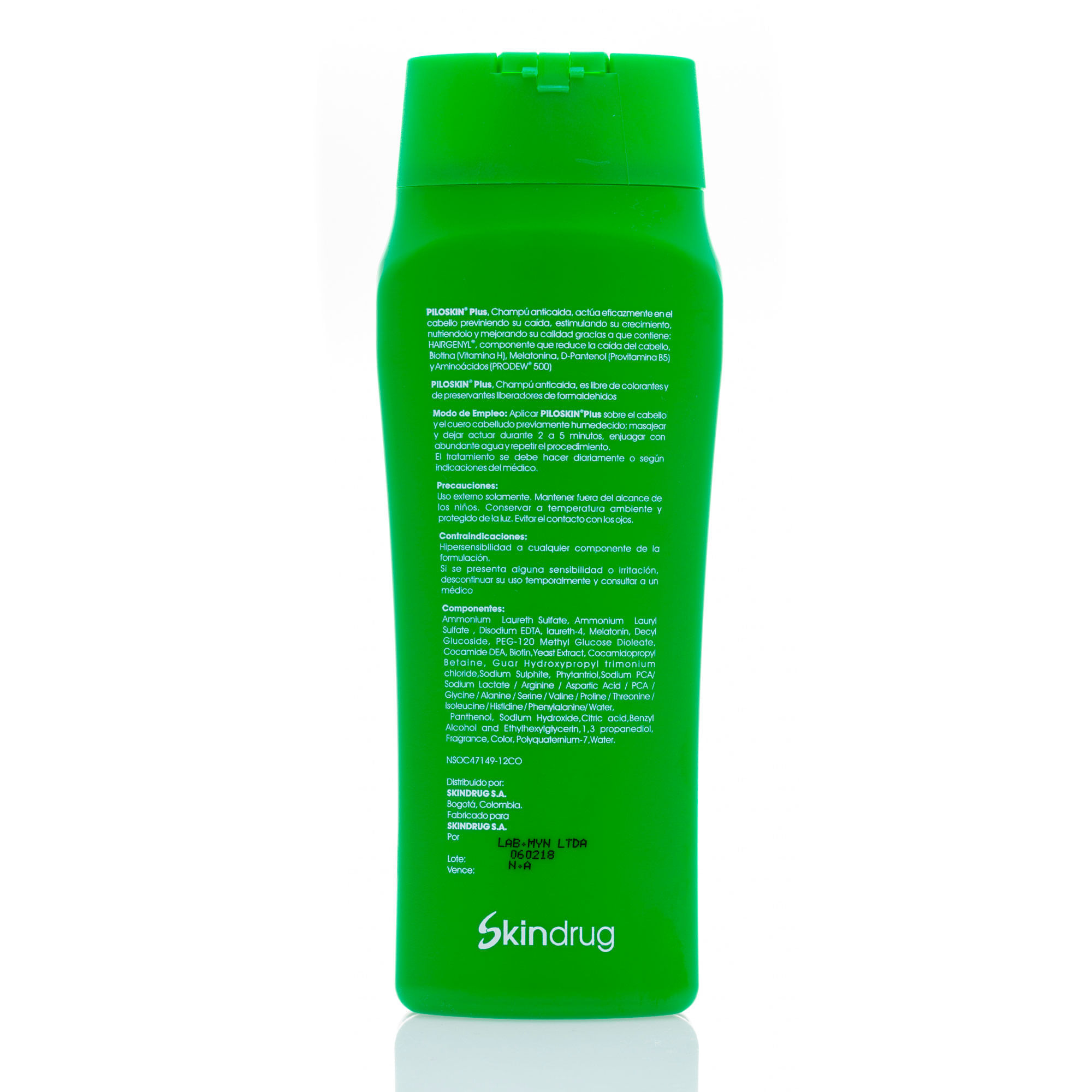 Piloskin Champú Plus Anticaída - Skindrug img #3