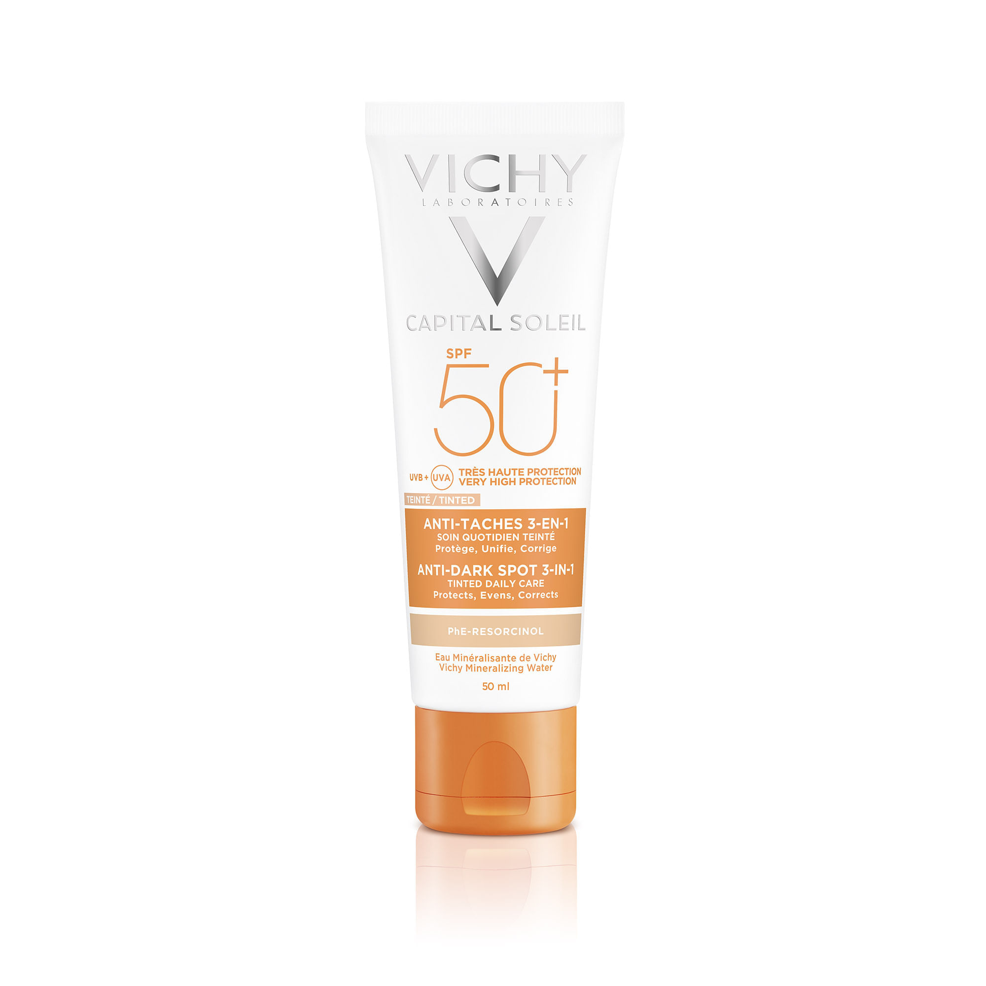 Idéal Soleil Spf50+ Anti Manchas 3 En 1 Color - Vichy img #1