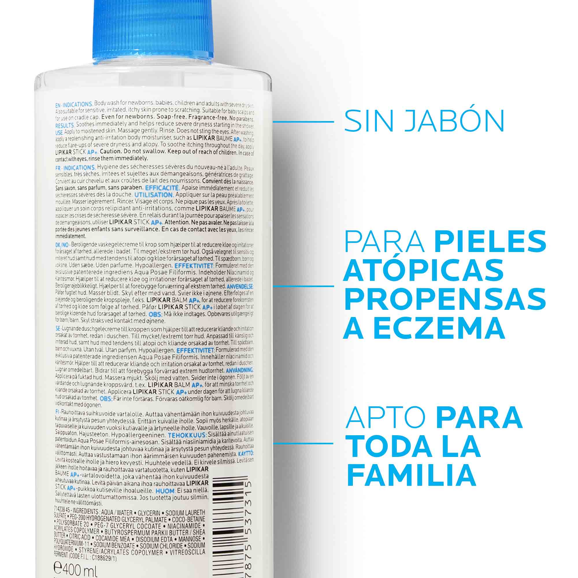 Jabón Corporal  Lipikar Syndet AP+ - La Roche Posay img #3