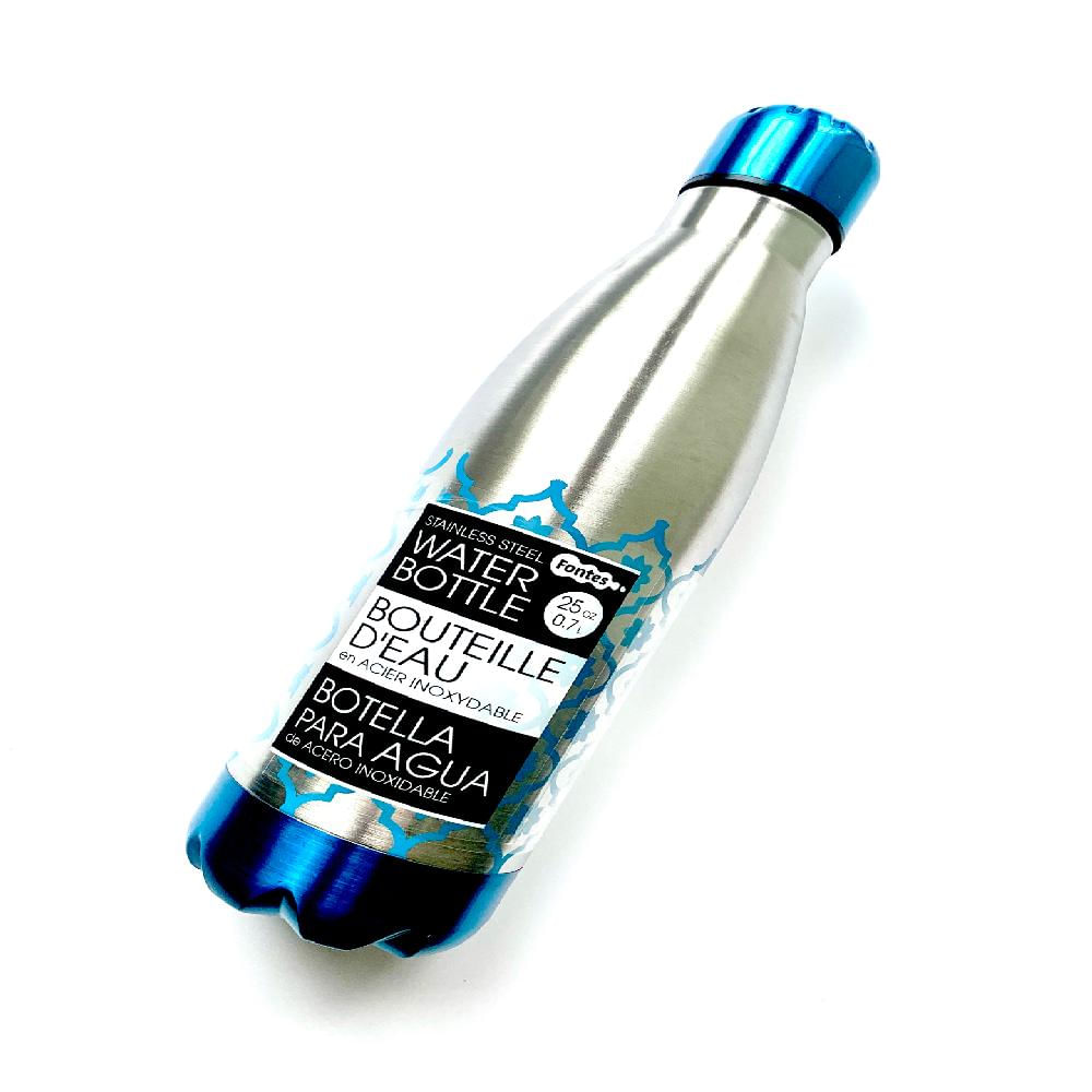 Botella de agua inteligente gris oscuro de acero inoxidable