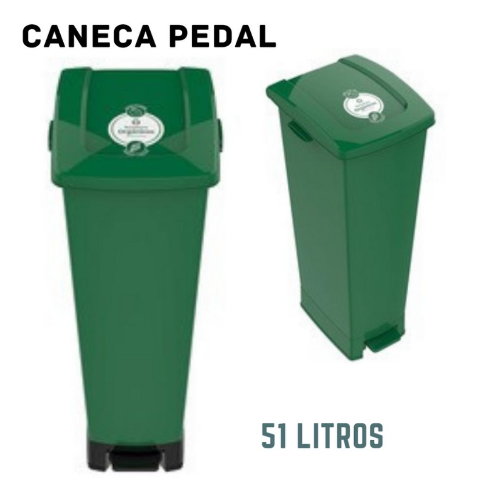 Caneca Pedal 51 Litros Punto Ecológico No Necesita Éxito 9991