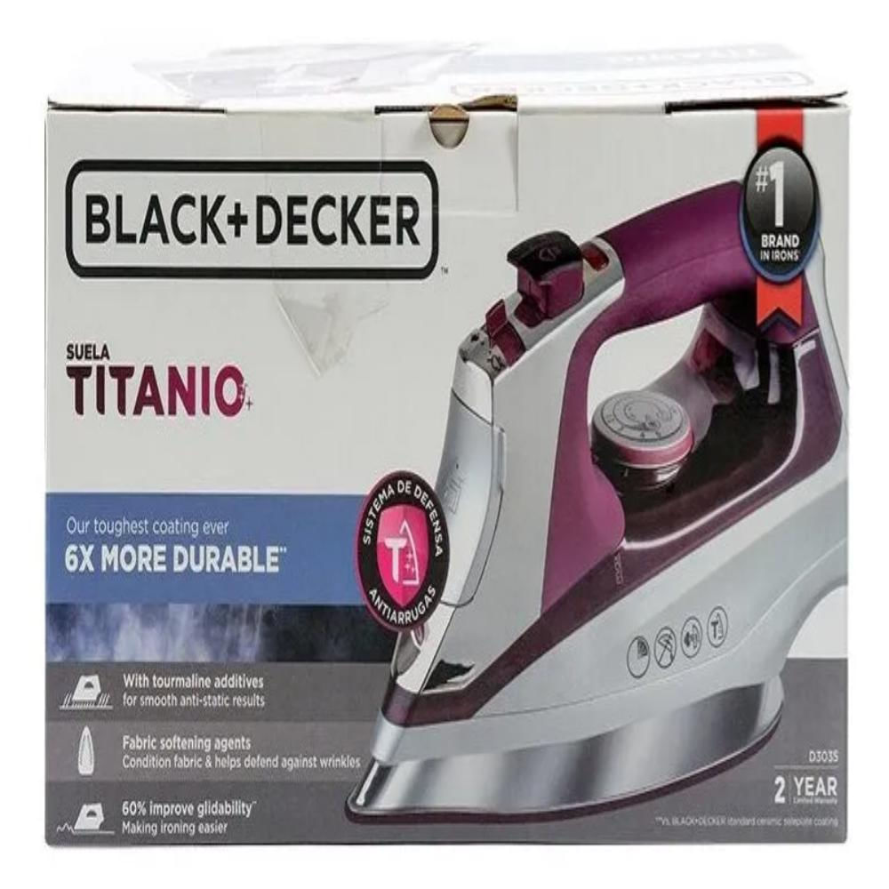 Comprar Plancha de Vapor Black + Decker con Suela de Titanio y