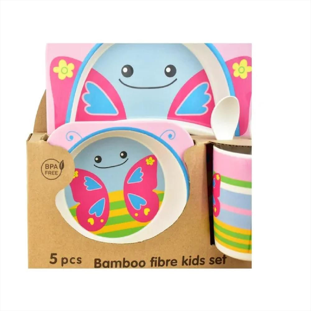 Plato Bebe Set De Vajilla Para Bebé Con Ventosa Plato Bambú