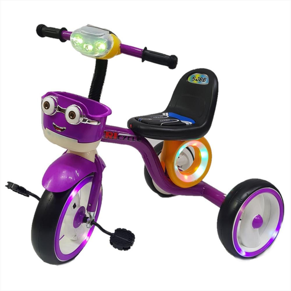 Triciclo Bebe Infantil Musical Paseador Oferta Unisex Moto Rojo- NARANJA -  La Tiendita del Bebé