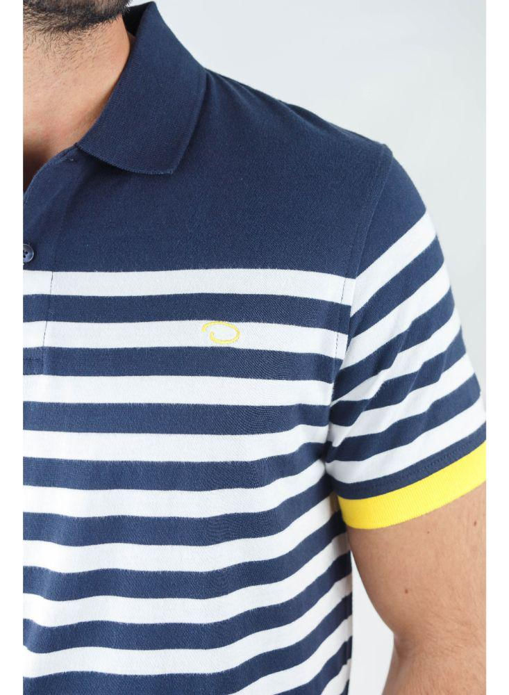 camisa polo rayas azules