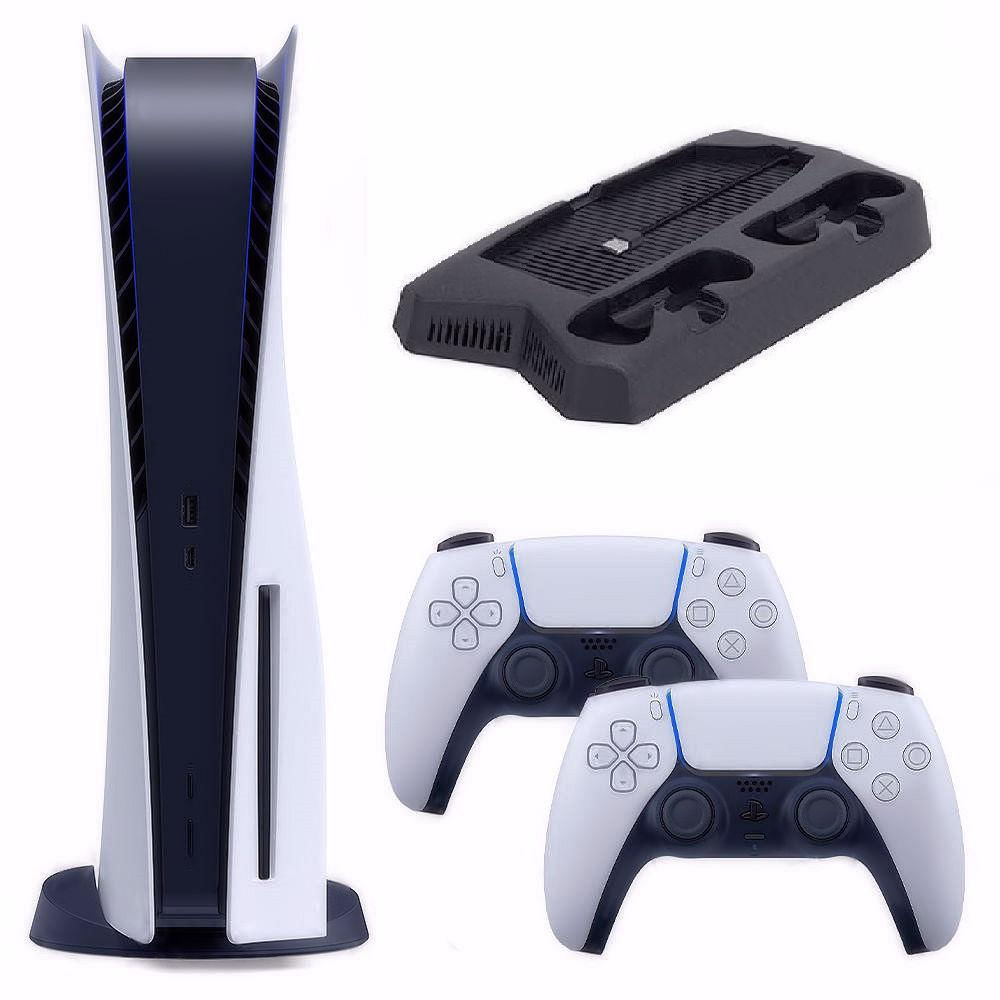 Consola Playstation 5 Disco + Dos Controles + Base R