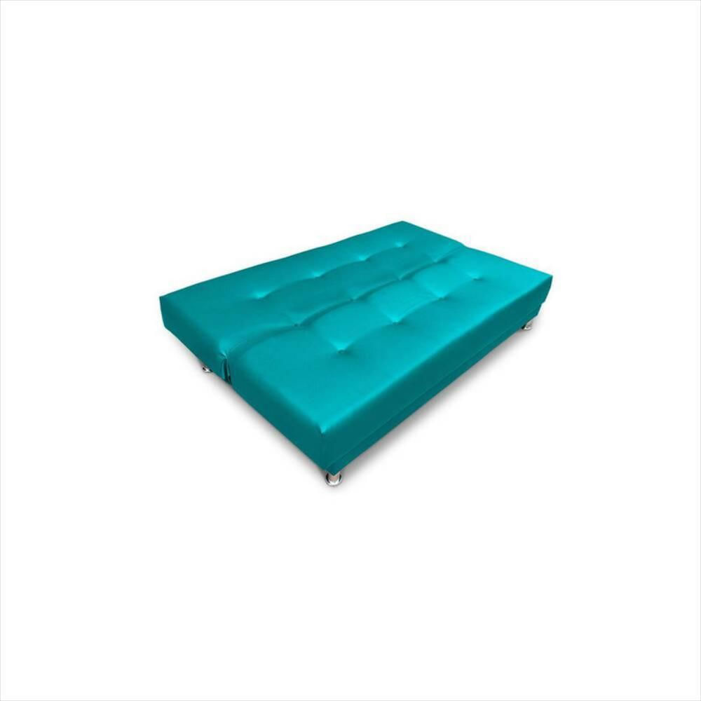 Sofa Cama Clic Premium Magic Class Ecocuero Azul Éxito