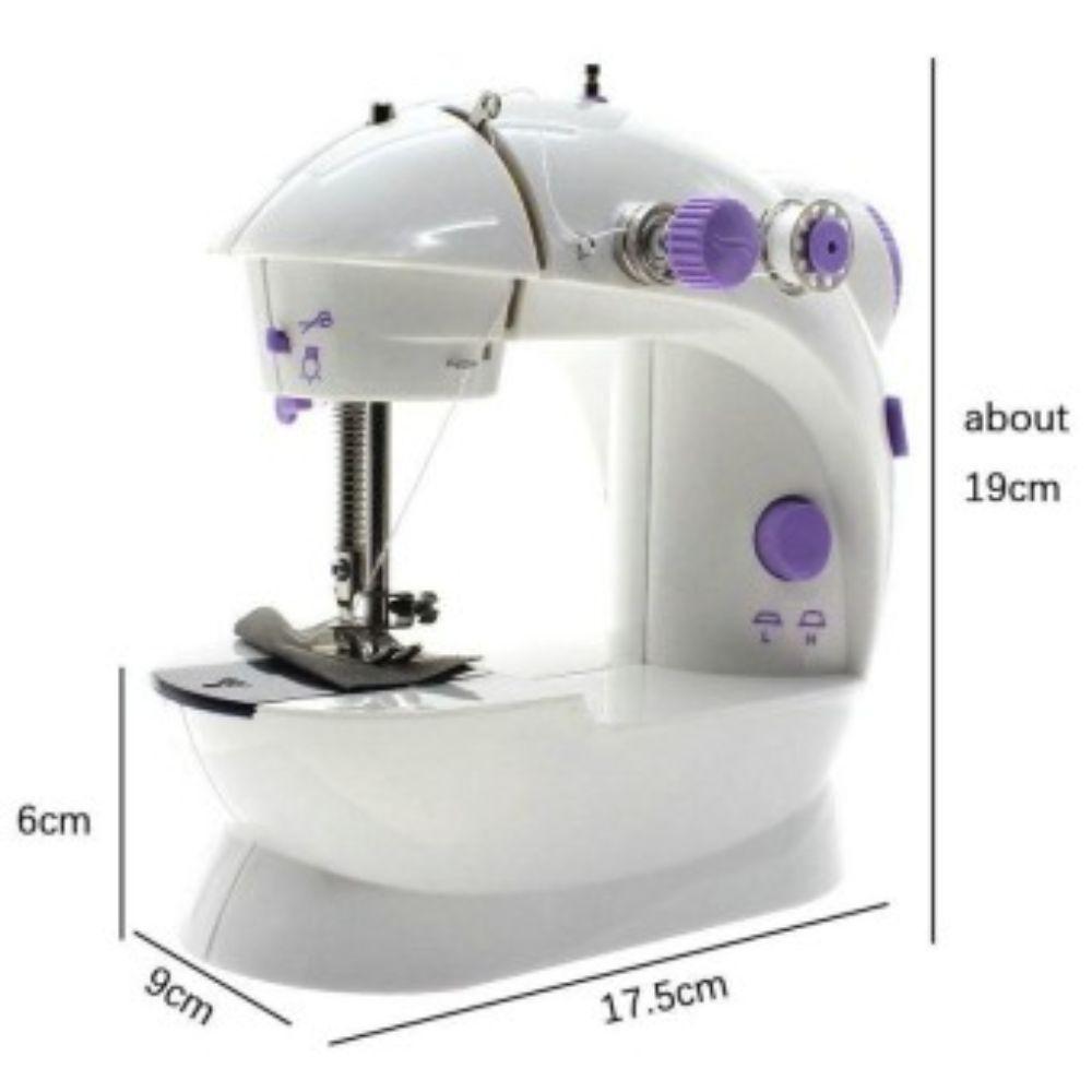 Mini maquina de coser sewing electrica totalmente funcional portatil  modisteria arreglos en casa idea para costura.