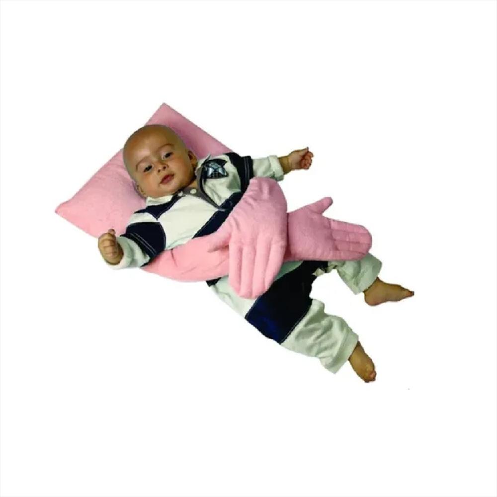 Almohada Cojin Bebe Brazos Rosa Exito