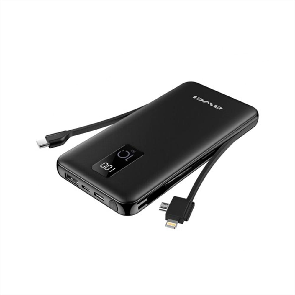 Cargador Portátil Power Bank 10000mah Awei P41k Negro 6559