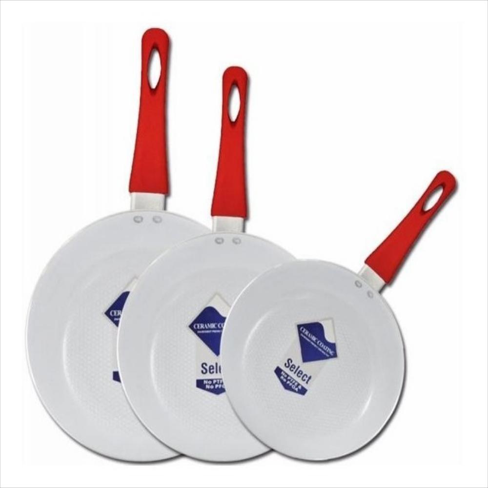 Juego Sartenes Ceramica Ceramic Pan 5 Piezas Rojo GENERICO