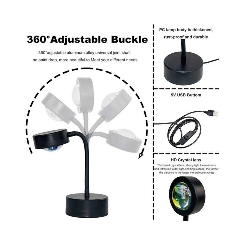 Proyector Lampara Led Atmosfera Flexible Luz Ambiental Sol