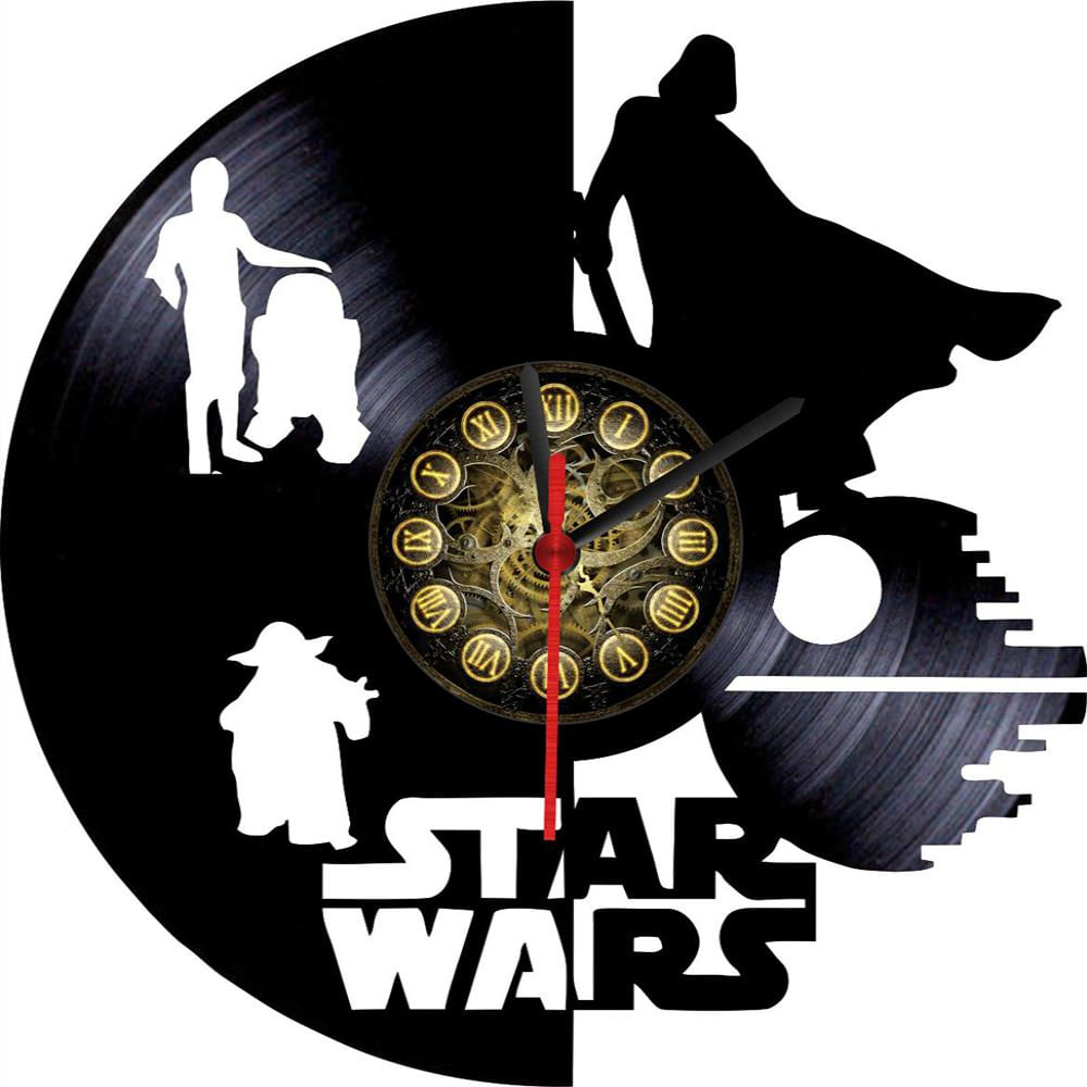 Reloj En Vinilo Lp Vinyl Clock Star Wars xito exito