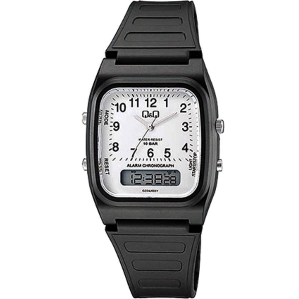 Pulsera Reloj De Hombre Q&q Reloj Q&Q QZ02J103Y Cuero Marrón