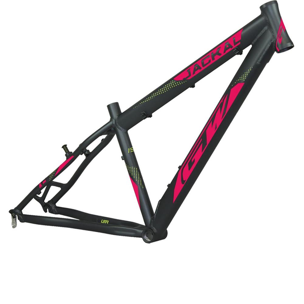 Bicicleta gw negra online con fucsia